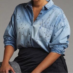 Pilcro Light Blue Denim Shirt